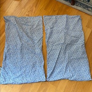J. Crew Liberty Blue Floral Fabric pillow shams BO215 set of 2